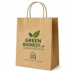 White Kraft V Bottom Paper Bag view 2